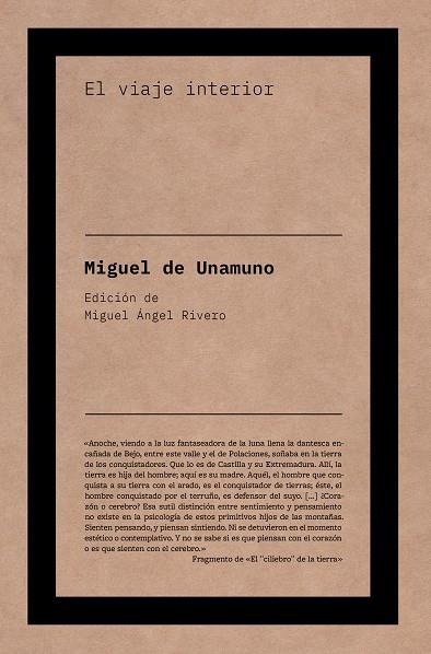 EL VIAJE INTERIOR | 9788418546167 | DE UNAMUNO, MIGUEL