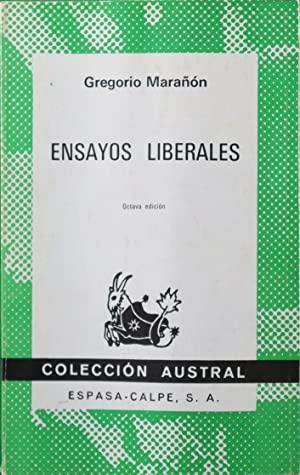 ENSAYOS LIBERALES | 9999900006179 | MARAÑON, GREGORIO