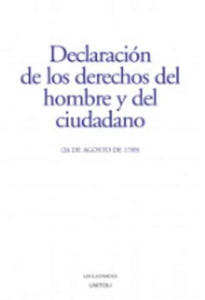 DECLARACIÓN DE LOS DERECHOS DEL HOMBRE Y DEL CIUDADANO (26 DE AGOSTO DE 1789) | 9788494674280 | ANÓNIMO