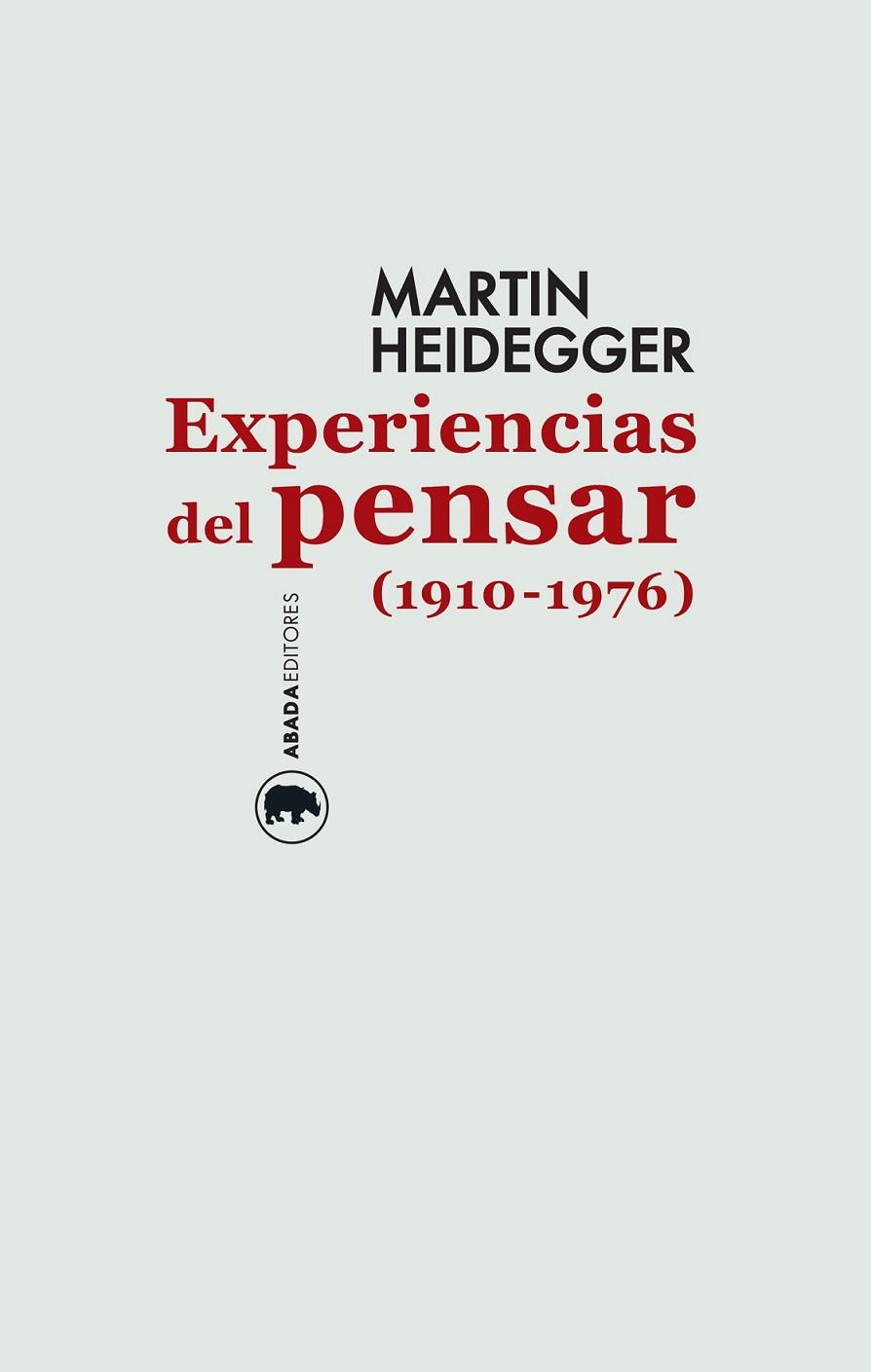 EXPERIENCIAS DEL PENSAR 1910-1976 | 9788416160129 | HEIDEGGER,MARTIN