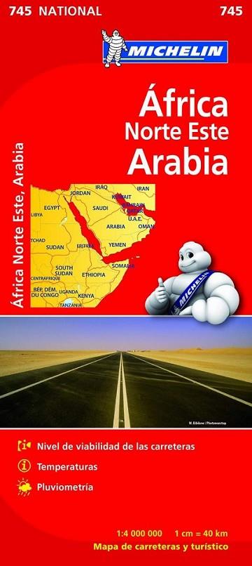 MAPA AFRICA NORTE-ESTE, ARABIA | 9782067172463 | VARIOS AUTORES
