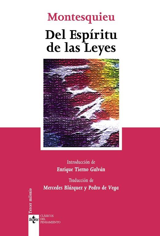 DEL ESPIRITU DE LAS LEYES | 9788430945320 | MONTESQUIEU