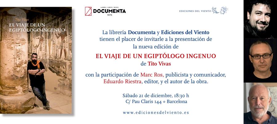 Tito Vivas presenta la nova edició de El viaje de un egiptologo. - 