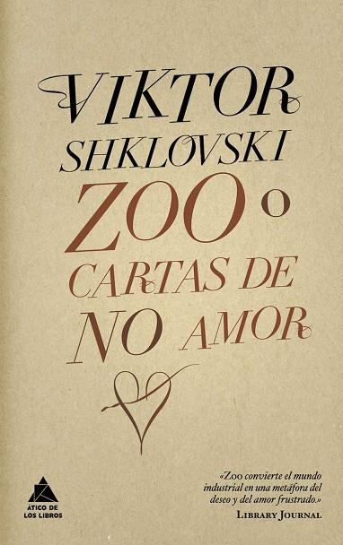 ZOO O CARTAS DE NO AMOR | 9788493780913 | SHKLOVSKI