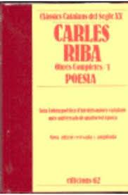 OBRES COMPLETES I. | 9788429721560 | RIBA, CARLES