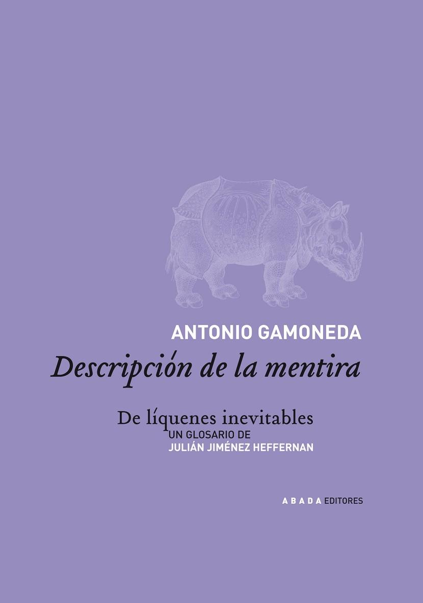 DESCRIPCION DE LA MENTIRA | 9788496258037 | GAMONEDA