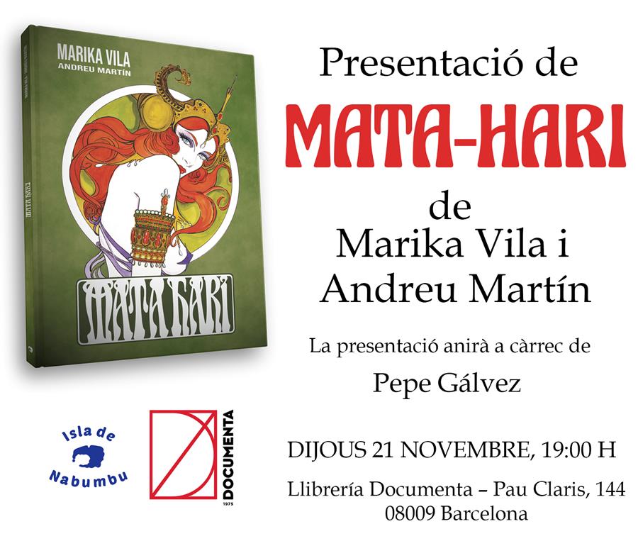 Presentem Mata-Hari, de Marika Vila i Andreu Martin - 