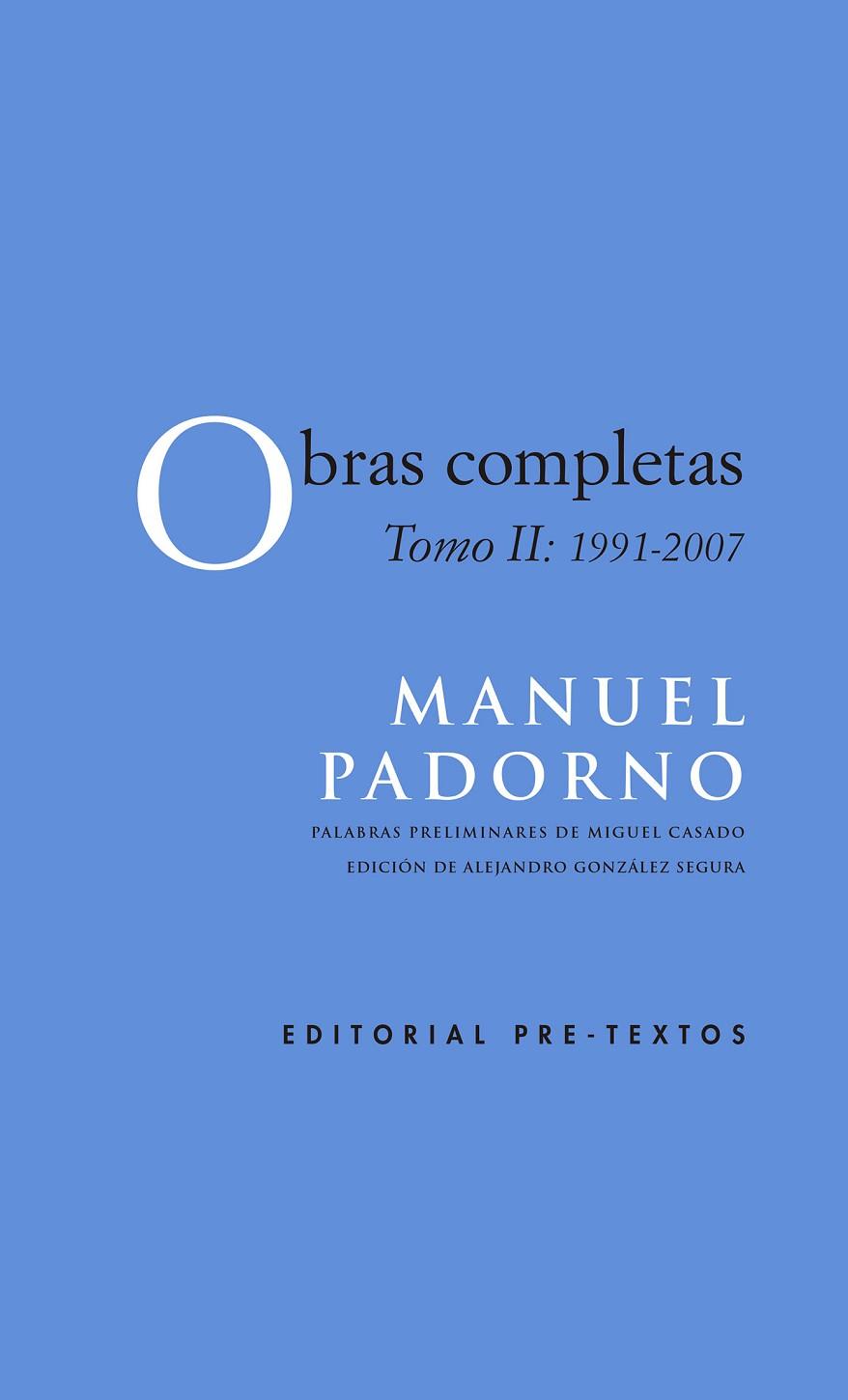 OBRAS COMPLETAS | 9788417143022 | PADORNO NAVARRO, MANUEL