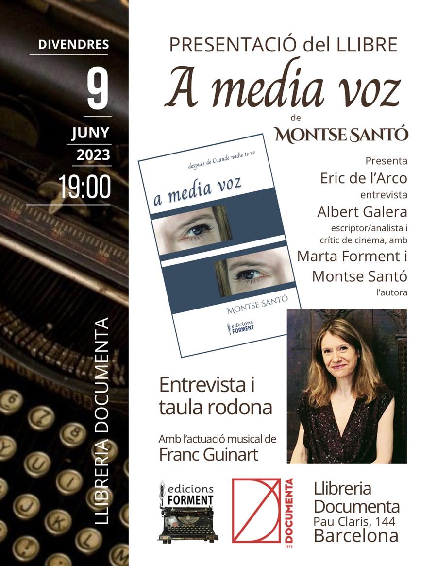 Presentació «A media voz» de Montse Santó - 