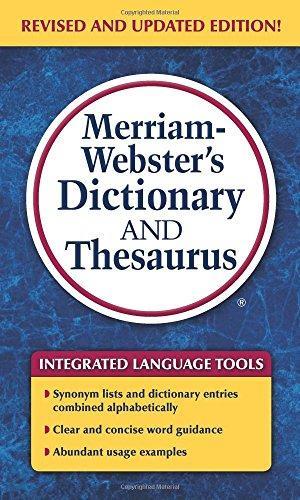 MERRIAM-WEBSTER DICTIONARY AND THESAURUS | 9780877798637 | MERRIAM-WEBSTER