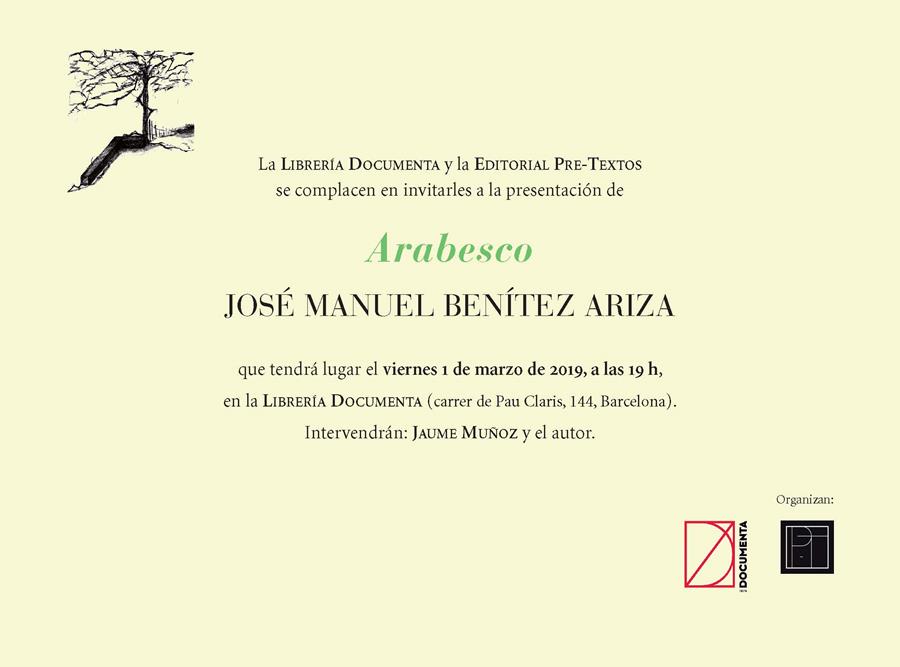 Presentem 'Arabesco', de José Manuel Benítez Ariza - 