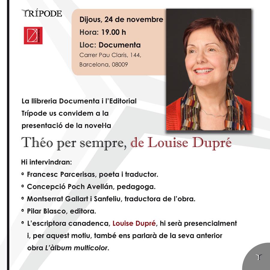 Presentem «Théo per sempre» de Louise Dupré - 