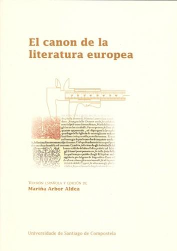 EL CANON DE LA LITERATURA EUROPEA | 9788498878714 | ARBOR ALDEA, MARIÑA