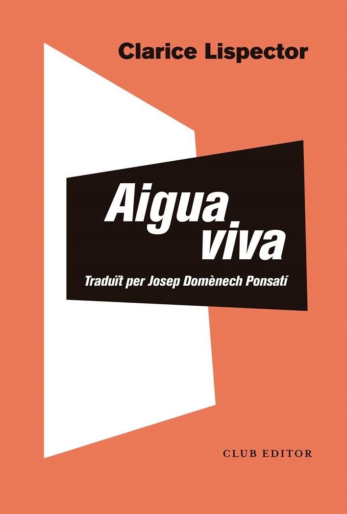 ÁIGUA VIVA | 9788473293853 | LISPECTOR, CLARICE
