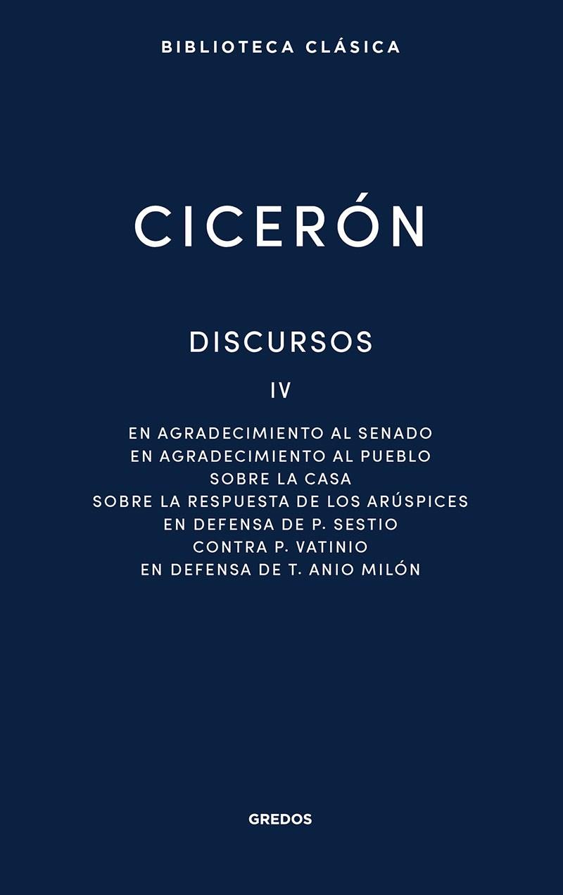 DISCURSOS IV | 9788424939526 | CICERÓN MARCO TULIO