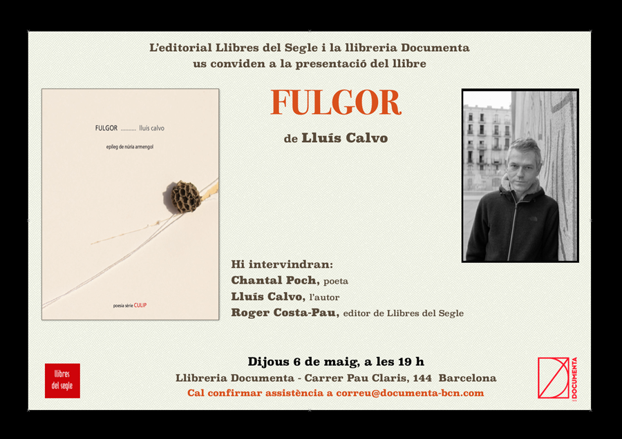 Presentem «Fulgor» de Lluís Calvo - 