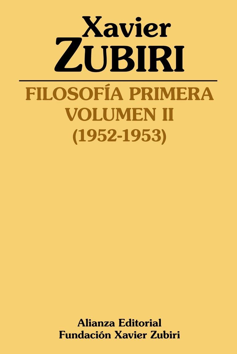 FILOSOFÍA PRIMERA (1952-1953) | 9788413627298 | ZUBIRI, XAVIER