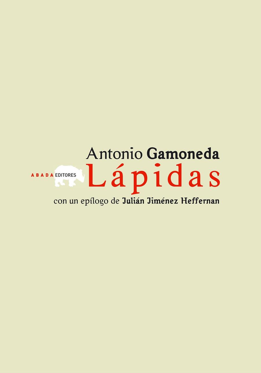 LAPIDAS | 9788496258921 | GAMONEDA