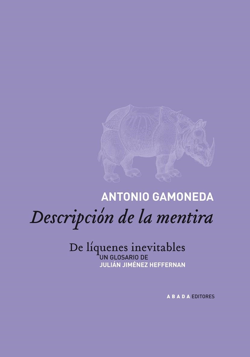 DESCRIPCION DE LA MENTIRA | 9788496258037 | GAMONEDA