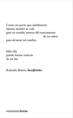 SACRIFICIALES | 9788493596903 | BUSTOS