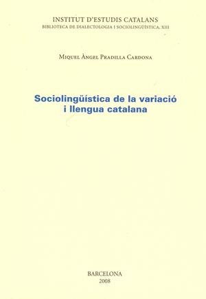 SOCIOLINGUISTICA DE LA VARIACIO | 9788472839656 | CARDONA