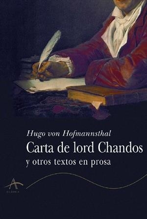 CARTA DE LORD CHANDOS | 9788484280941 | VON HOFMANNSTHAL, HU