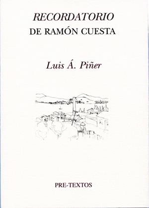 RECORDATORIO DE RAMON CUESTA | 9788492913213 | PIÑER