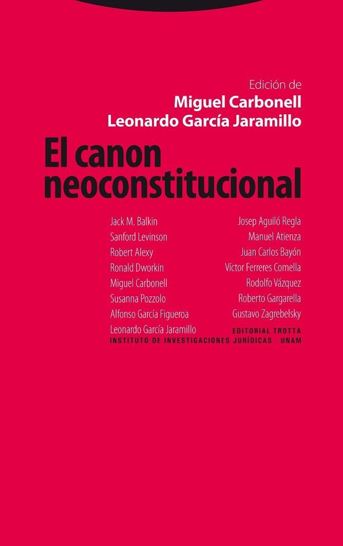 EL CANON NEOCONSTITUCIONAL | 9788498791624