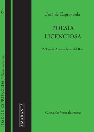 POESIA LICENCIOSA | 9788498950717 | ESPRONCEDA