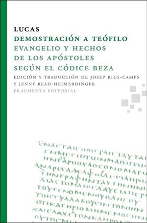 DEMOSTRACION A TEOFILO | 9788492416523 | LUCAS