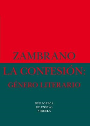 CONFESION: GENERO LITERARIO | 9788478442850 | ZAMBRANO