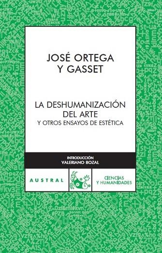 DESHUMANIZACIÓN DEL ARTE | 9788467022247 | ORTEGA Y GASSET