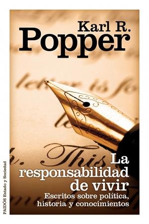 LA RESPONSABILIDAD DE VIVIR | 9788449325809 | POPPER