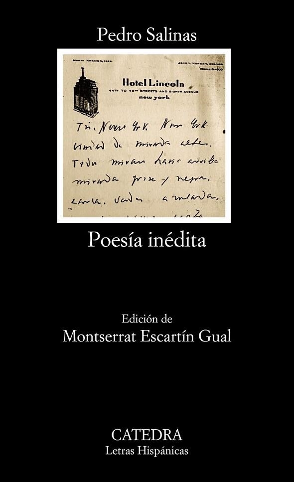POESÍA INÉDITA | 9788437630977 | SALINAS SERRANO, PEDRO