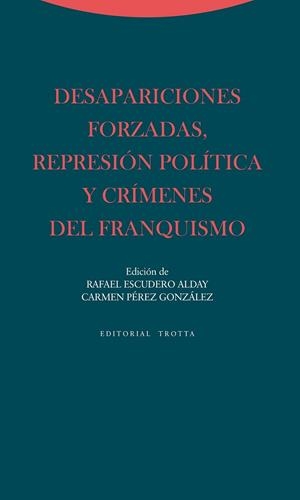 DESAPARICIONES FORZADAS, REPRESIÓN POLÍTICA Y CRÍMENES DEL F | 9788498794564 | ESCUDERO ALDAY, RAFAEL