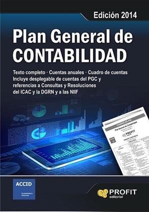 PLAN GENERAL DE CONTABILIDAD. ED. 2014 | 9788415330264 | DIVERSOS