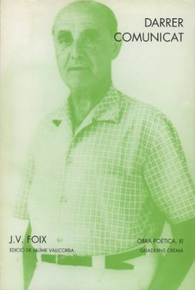 DARRER COMUNICAT | 9788477271574 | FOIX, J.V.