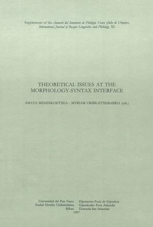 THEORETICAL ISSUES AT THE MORPH. | 9788475859682 | DIVERSOS