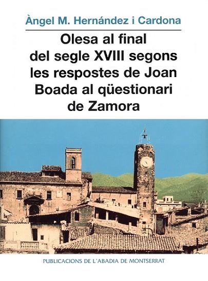 OLESA AL FINAL DEL S.XVIII SEGON | 9788484151975 | HERNßNDEZ I CARDONA,