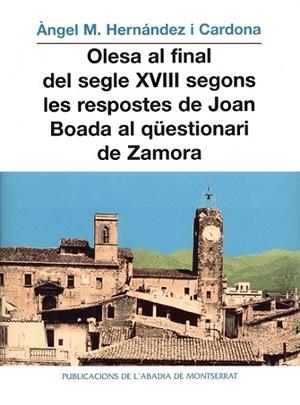 OLESA AL FINAL DEL S.XVIII SEGON | 9788484151975 | HERNßNDEZ I CARDONA,