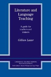 LITERATURE AND LANGUAGE TEACHING | 9780521406512 | LAZAR