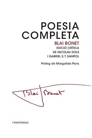POESÍA COMPLETA (BLAI BONET) | 9788415835462 | BONET, BLAI