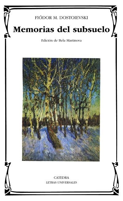 MEMORIAS DEL SUBSUELO | 9788437620329 | DOSTOIEVSKI, FIODOR