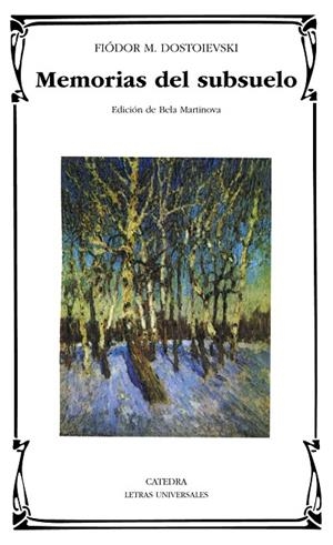 MEMORIAS DEL SUBSUELO | 9788437620329 | DOSTOIEVSKI, FIODOR
