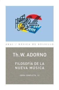 FILOSOFIA DE LA NUEVA MUSICA O.C | 9788446016762 | ADORNO, THEODOR W.