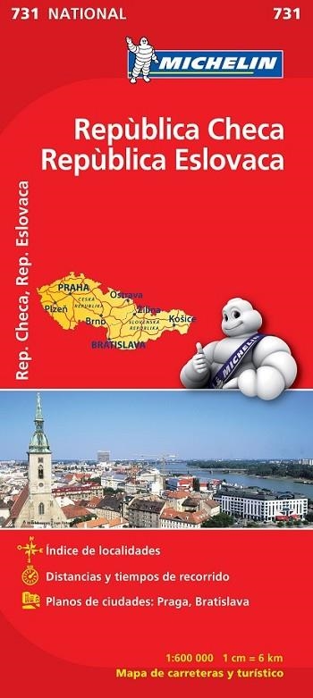 MAPA REP. CHECA - REP. ESLOVACA | 9782067171831 | VARIOS AUTORES