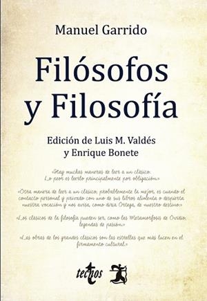 FILÓSOFOS Y FILOSOFÍA | 9788430971114 | GARRIDO, MANUEL