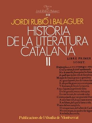 HISTÒRIA DE LA LITERATURA CATALANA II | 9788472027206 | RUBIÓ I BALAGUER, JORDI