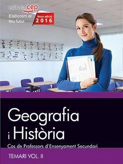 COS DE PROFESSORS D'ENSENYAMENT SECUNDARI. GEOGRAFIA I HISTòRIA. TEMARI VOL. II. | 9788468168517 | VARIOS AUTORES
