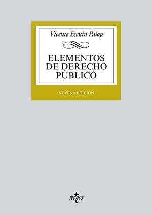 ELEMENTOS DE DERECHO PúBLICO | 9788430970575 | ESCUíN PALOP, VICENTE